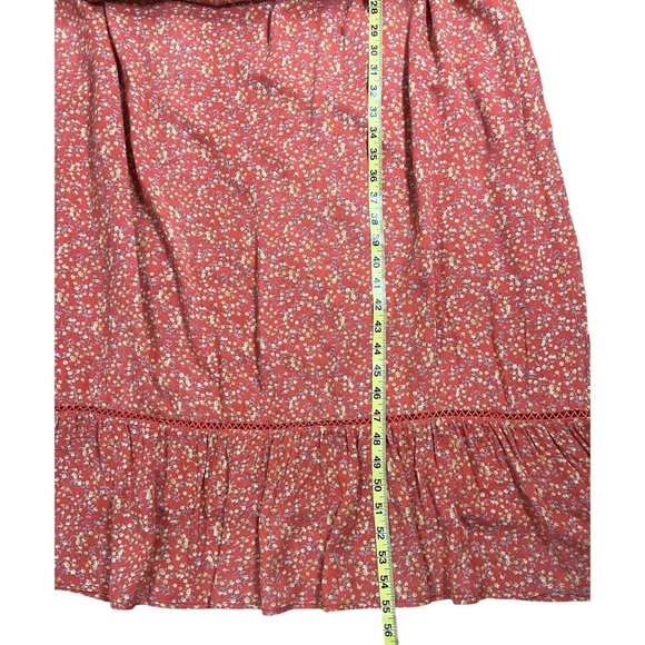 Lost + Wander Women Endless Summer Maxi Dress Floral Orange Size XL - Picture 6 of 9